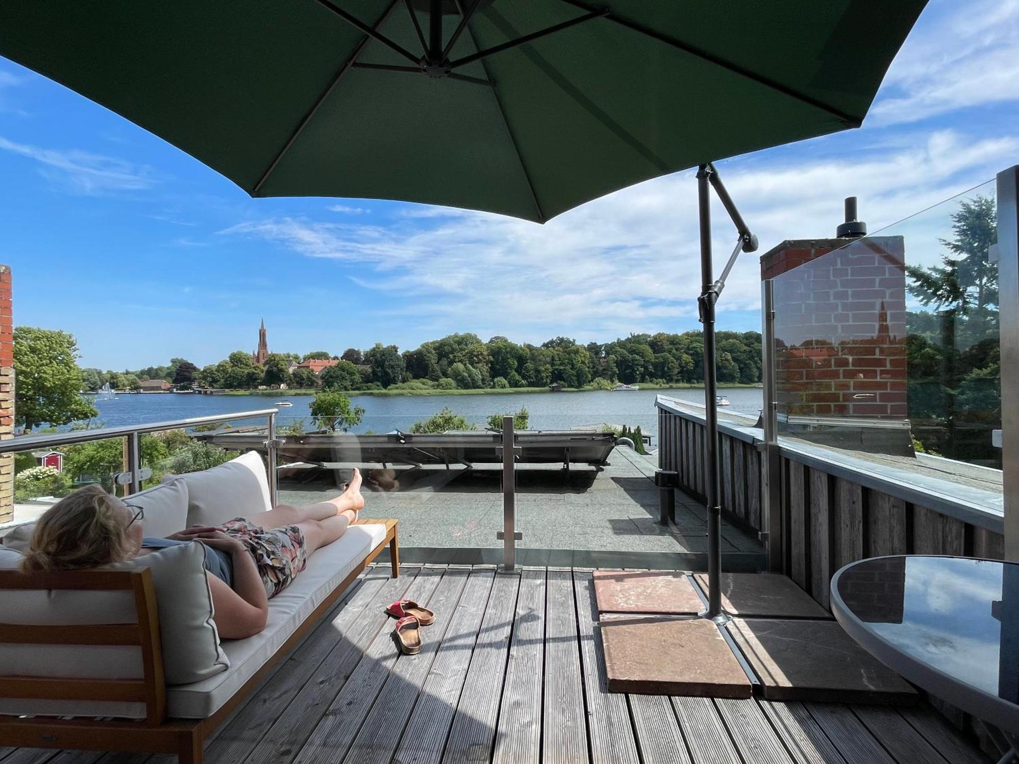 Ferienhaus Seekutter Mit Eigenem Seezugang 말호프 외부 사진