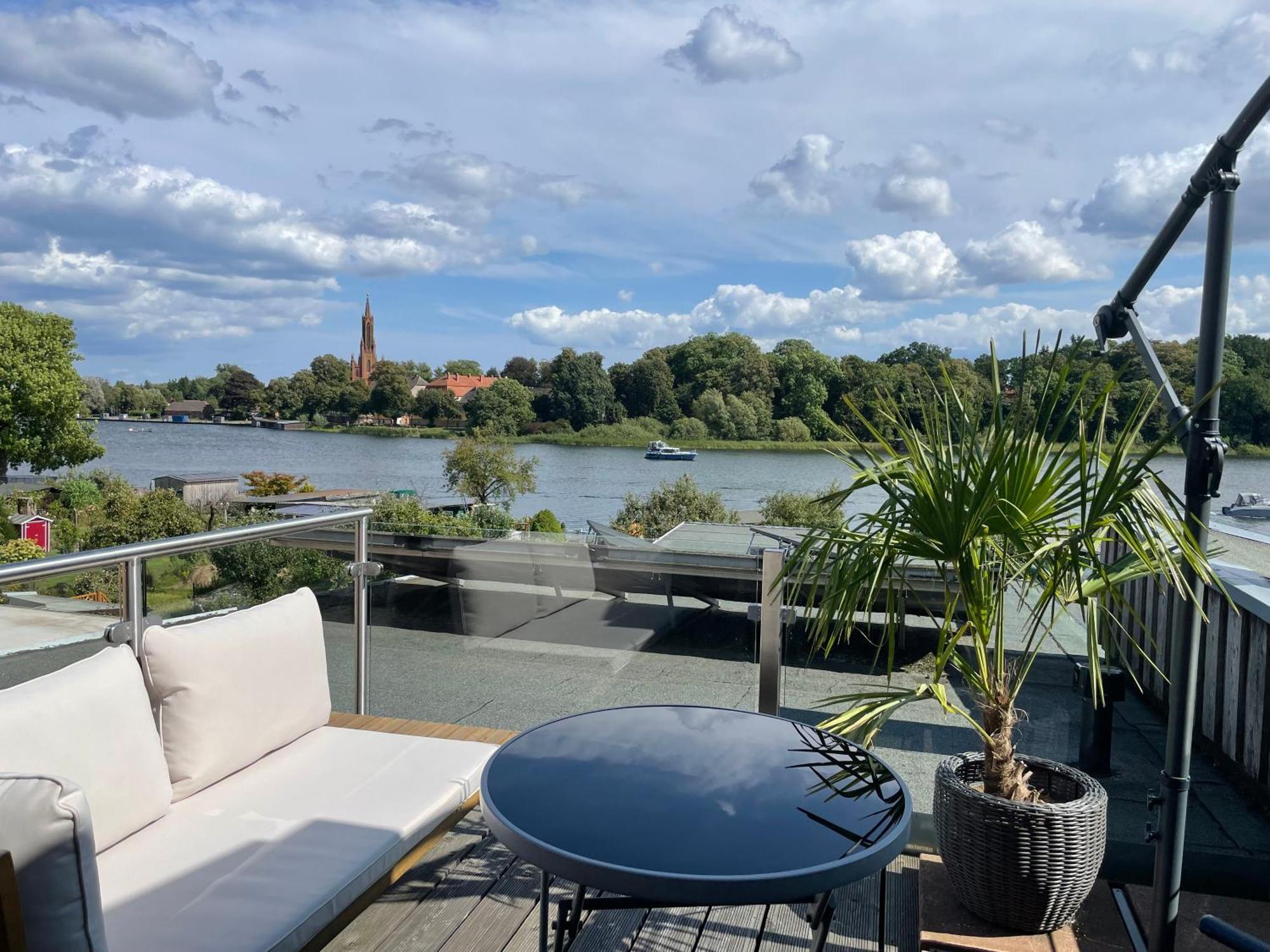 Ferienhaus Seekutter Mit Eigenem Seezugang 말호프 외부 사진